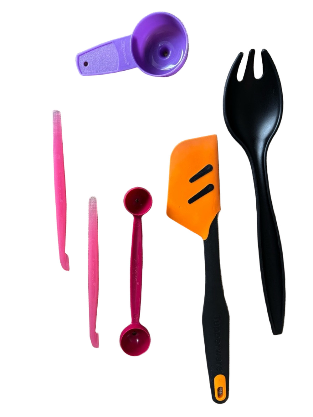 Tupperware Utensil Lot Citrus Peeler Egg Separator Melon Scoop Spatula Spoon